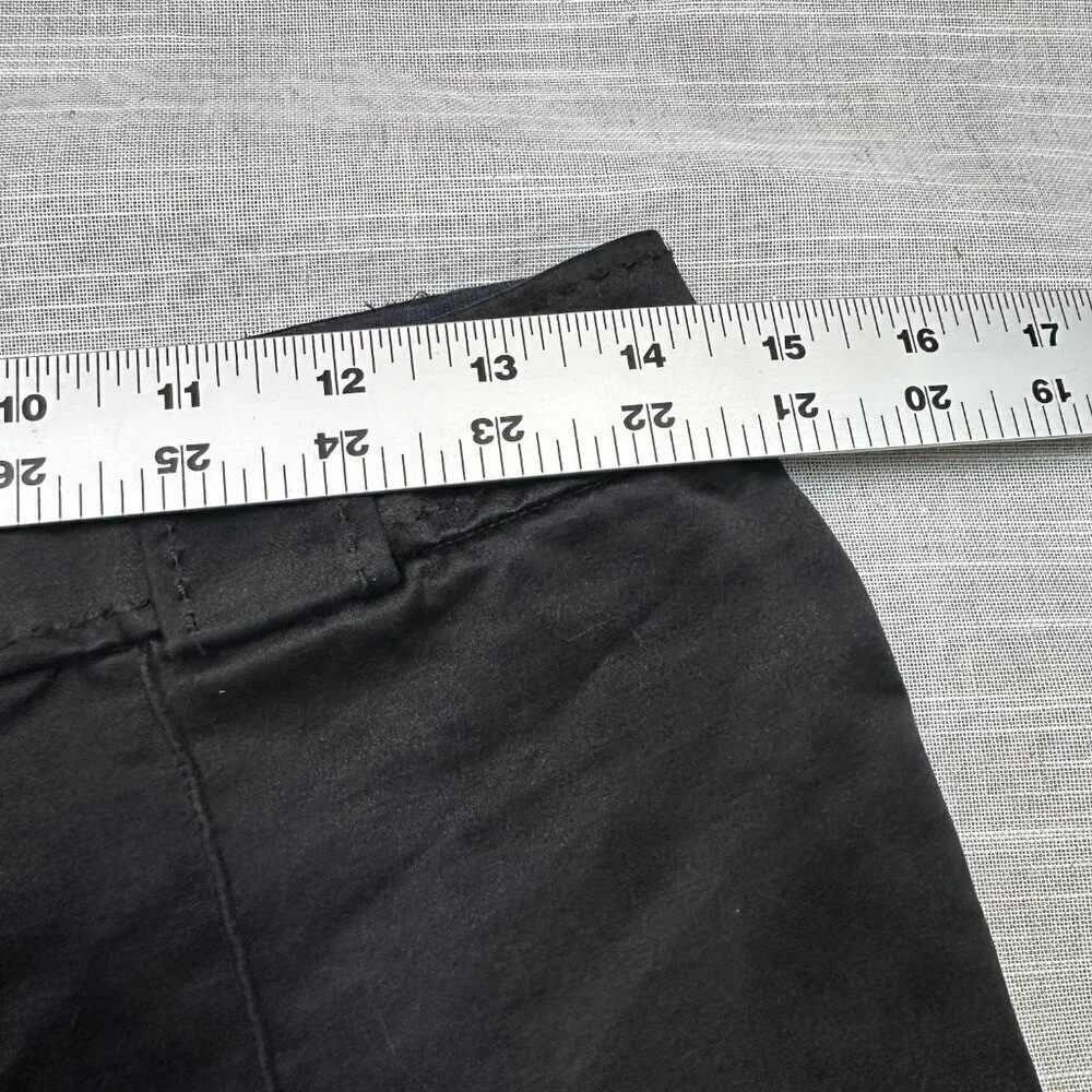 Tory Burch Black Satin Pants w/ Front Crease Size Womens 4 - Office / Basic